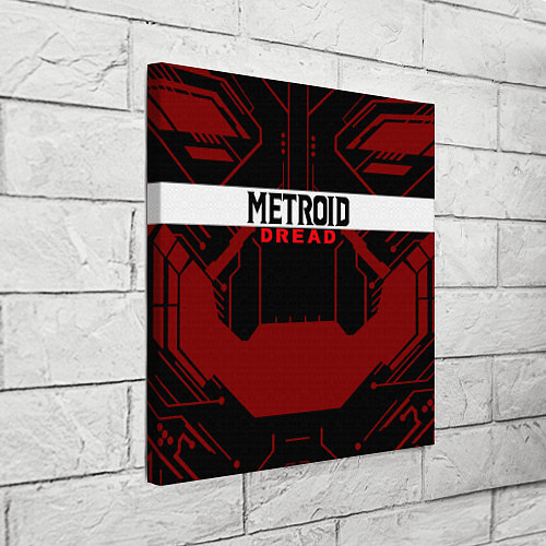 Картина квадратная Metroid Dread Black Red Logo / 3D-принт – фото 3