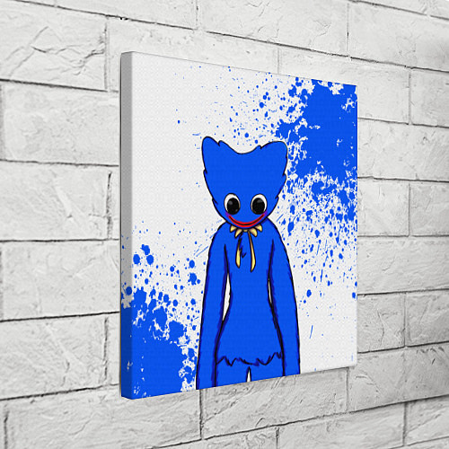 Картина квадратная POPPY PLAYTIME BLUE ИГРА ПОППИ ПЛЕЙТАЙМ ХАГГИ ВАГГ / 3D-принт – фото 3