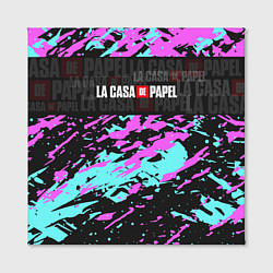 Холст квадратный La Casa de Papel Logo Надпись, цвет: 3D-принт — фото 2