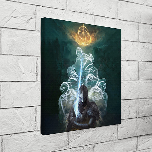 Картина квадратная Elden Ring рыцарь и предшественники серии Souls El / 3D-принт – фото 3