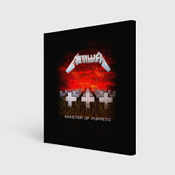 Холст квадратный Master of Puppets - Metallica, цвет: 3D-принт