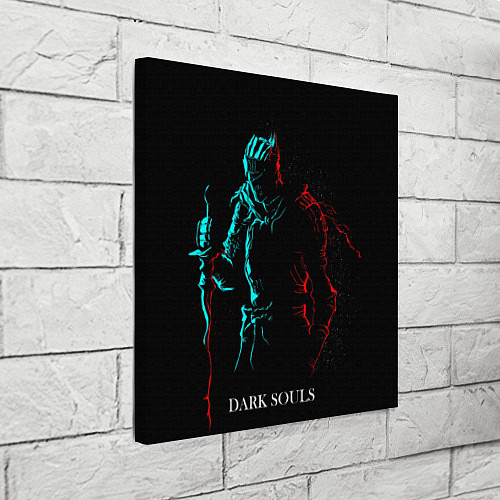 Картина квадратная Dark Souls NEON Силуэт / 3D-принт – фото 3