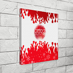 Холст квадратный Happy New Year Fire, цвет: 3D-принт — фото 2