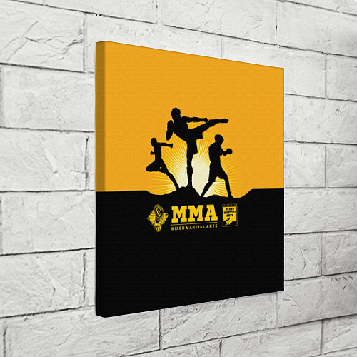 Картина квадратная ММА Mixed Martial Arts / 3D-принт – фото 3