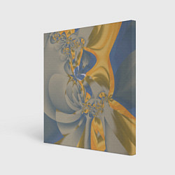 Холст квадратный Орхидеи Небо и песок Абстракция 403-1, цвет: 3D-принт