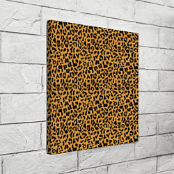 Холст квадратный Леопард Leopard, цвет: 3D-принт — фото 2