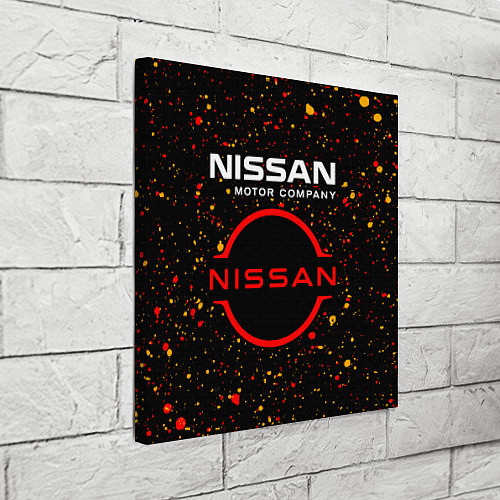 Картина квадратная NISSAN - Брызги / 3D-принт – фото 3