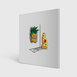 Холст квадратный HERES PINEAPPLE!, цвет: 3D-принт