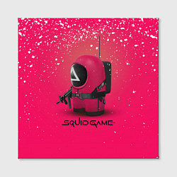 Холст квадратный Among Us x Squid Game, цвет: 3D-принт — фото 2