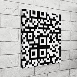 Холст квадратный Qr codeкуаркод, цвет: 3D-принт — фото 2