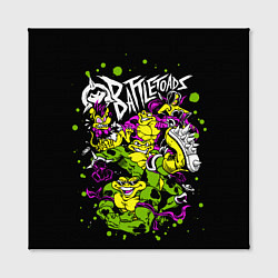 Холст квадратный Battletoads - Боевые Жабы, цвет: 3D-принт — фото 2