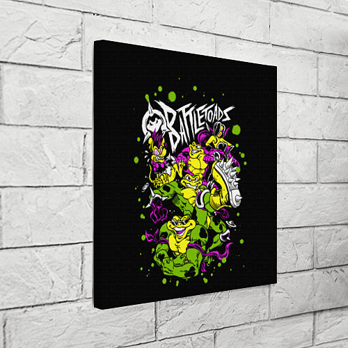 Картина квадратная Battletoads - Боевые Жабы / 3D-принт – фото 3