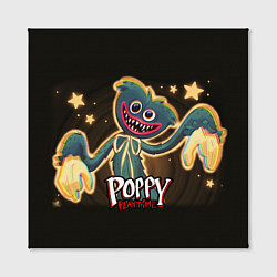 Холст квадратный POPPY PLAYTIME ГЛИТЧ ПОППИ ПЛЕЙТАЙМ, цвет: 3D-принт — фото 2