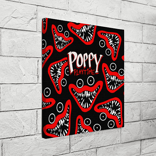 Картина квадратная Poppy Playtime Huggy Wuggy Smile / 3D-принт – фото 3