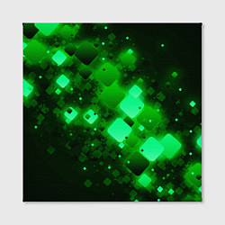 Холст квадратный Изумрудный поток, цвет: 3D-принт — фото 2