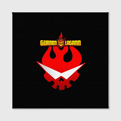 Холст квадратный Логотип Гуррен - Лаганн, цвет: 3D-принт — фото 2