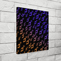 Холст квадратный JOJOS BIZARRE ADVENTURE PATTERN, цвет: 3D-принт — фото 2