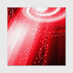 Холст квадратный Красная космическая спираль, цвет: 3D-принт — фото 2