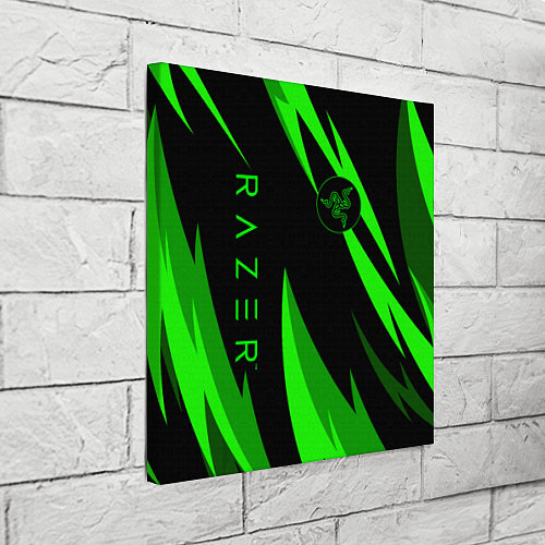 Картина квадратная RAZER GREEN / 3D-принт – фото 3