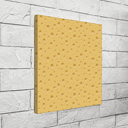 Холст квадратный Сыр - Cheese, цвет: 3D-принт — фото 2