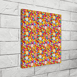Холст квадратный Конфеты и Леденцы, цвет: 3D-принт — фото 2