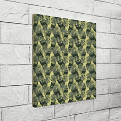 Холст квадратный Олени камуфляж, цвет: 3D-принт — фото 2