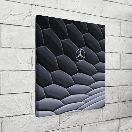 Картина квадратная Mercedes Benz pattern / 3D-принт – фото 3