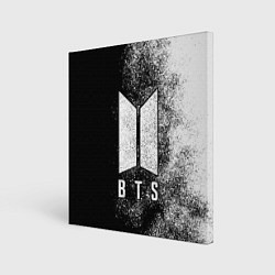 Холст квадратный BTS ЧБ, цвет: 3D-принт