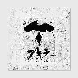 Холст квадратный Akira черный постер, цвет: 3D-принт — фото 2