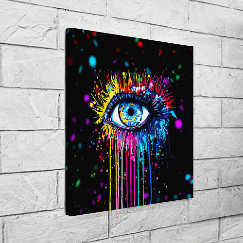 Картина квадратная Арт Глаз Брызги / 3D-принт – фото 3