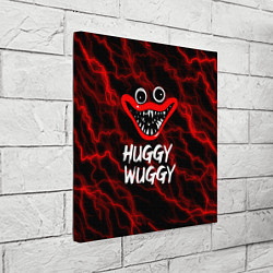Холст квадратный Huggy Wuggy гроза, цвет: 3D-принт — фото 2