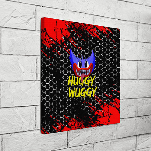 Картина квадратная Huggy Wuggy соты / 3D-принт – фото 3