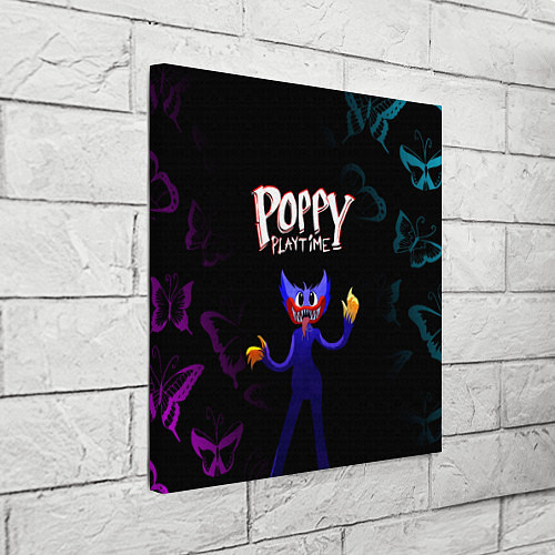Картина квадратная Poppy Playtime бабочки / 3D-принт – фото 3