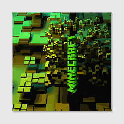 Холст квадратный Minecraft, pattern 2022, цвет: 3D-принт — фото 2