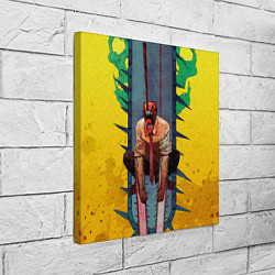 Холст квадратный Chainsaw Man - Дэндзи, цвет: 3D-принт — фото 2