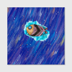 Холст квадратный Забавная рыба, цвет: 3D-принт — фото 2