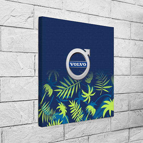 Картина квадратная Volvo Тропические листья / 3D-принт – фото 3