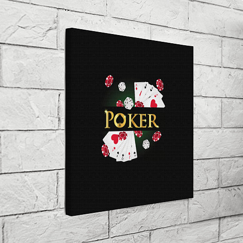 Картина квадратная Покер POKER / 3D-принт – фото 3