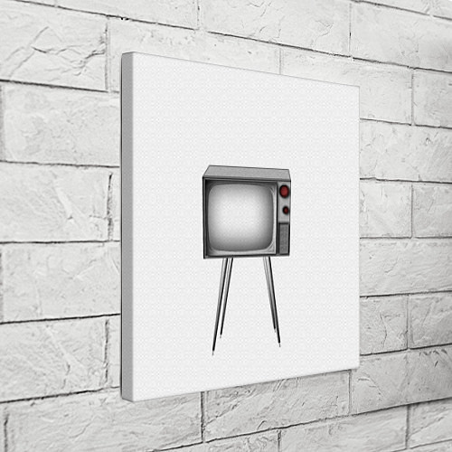 Картина квадратная Старый телевизор / 3D-принт – фото 3