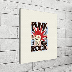 Холст квадратный Punk Rock Панк, цвет: 3D-принт — фото 2