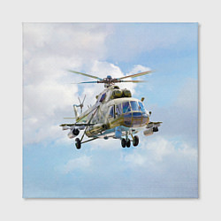 Холст квадратный Многоцелевой вертолёт МИ-8, цвет: 3D-принт — фото 2
