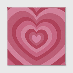 Холст квадратный Сердца LOVE, цвет: 3D-принт — фото 2