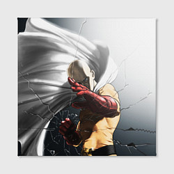 Холст квадратный One Punch Man - Сайтама, цвет: 3D-принт — фото 2