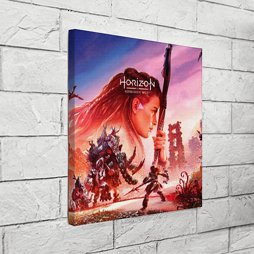 Картина квадратная Horizon Forbidden West game poster / 3D-принт – фото 3