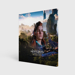 Холст квадратный Aloy Horizon Forbidden West game, цвет: 3D-принт