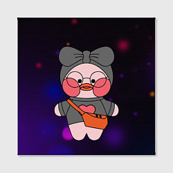 Холст квадратный УТОЧКА ЛАЛАФАНФАН Lalafanfan, цвет: 3D-принт — фото 2
