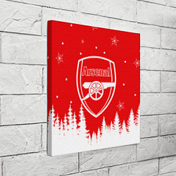 Холст квадратный FC ARSENAL WINTER ФК АРСЕНАЛ ЗИМНИЙ СТИЛЬ, цвет: 3D-принт — фото 2
