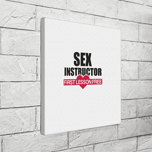 Картина квадратная Секс Инструктор SEX INSTRUCTOR / 3D-принт – фото 3