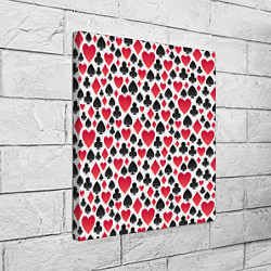 Холст квадратный Картёжник масти, цвет: 3D-принт — фото 2