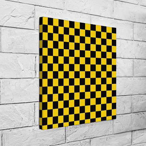 Картина квадратная Такси Шахматные Клетки / 3D-принт – фото 3